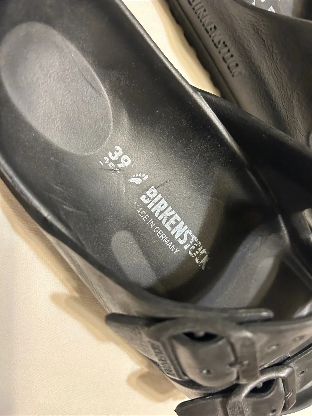 Birkenstock Black Two-Strap Men’s Sandals